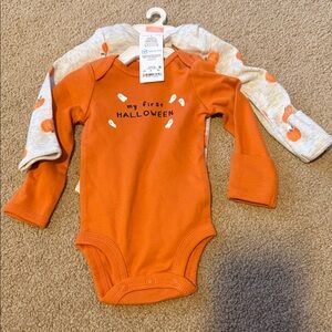 Carter's Orange Halloween Bodysuit